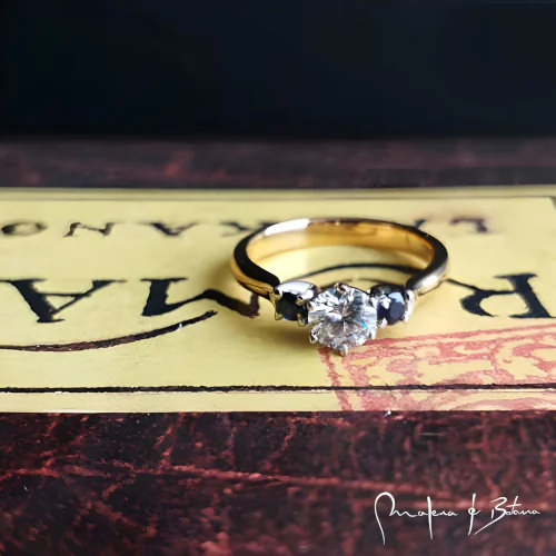 anillos de Compromiso  modelo 002