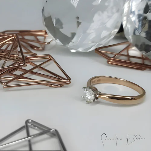 anillos de Compromiso  modelo 052