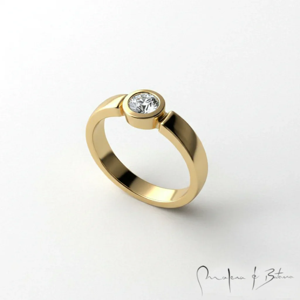 anillos de Compromiso  modelo b25023