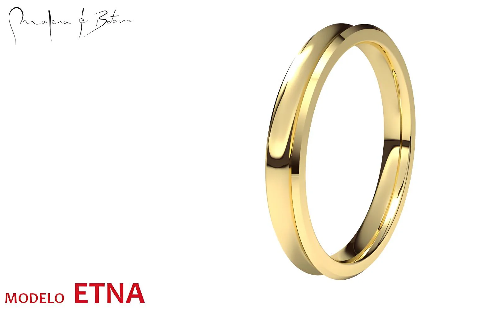 anillo  modelo ETNA