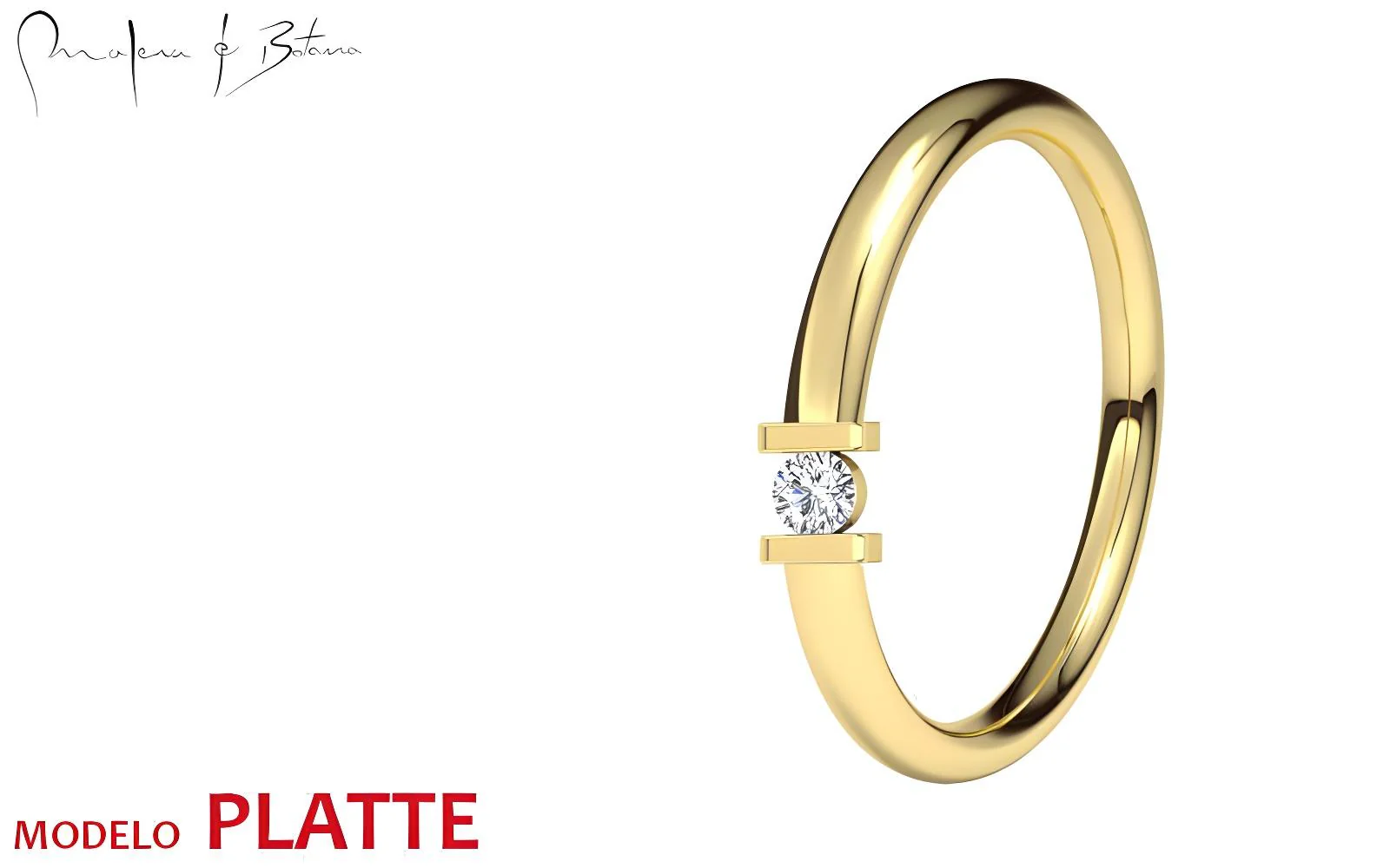 anillo  modelo PLATTE