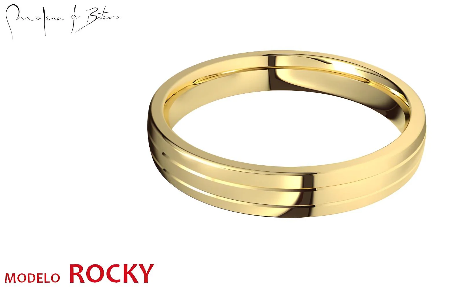 anillo  modelo ROCKY
