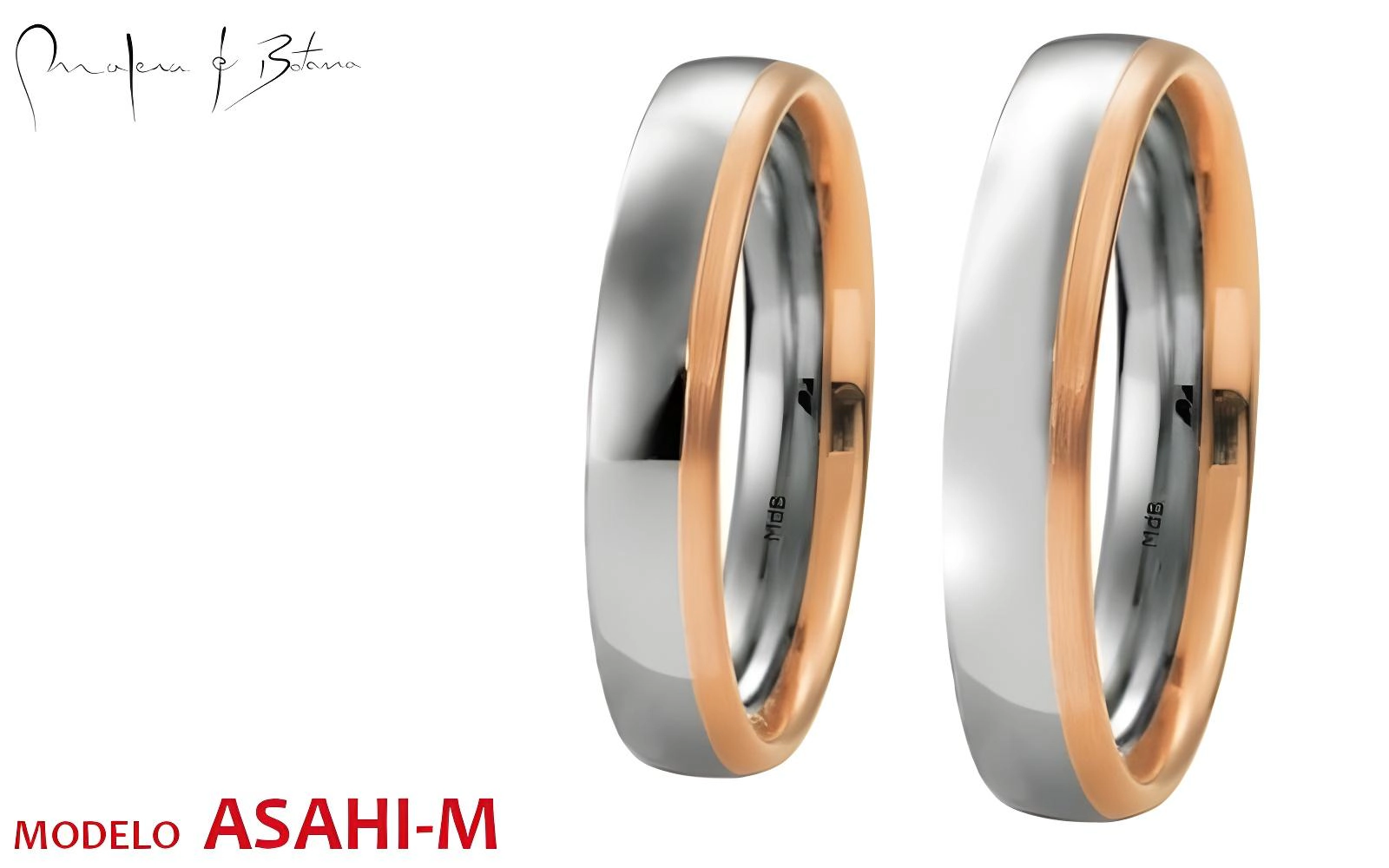 anillos de matrimonio  modelo asahi-m