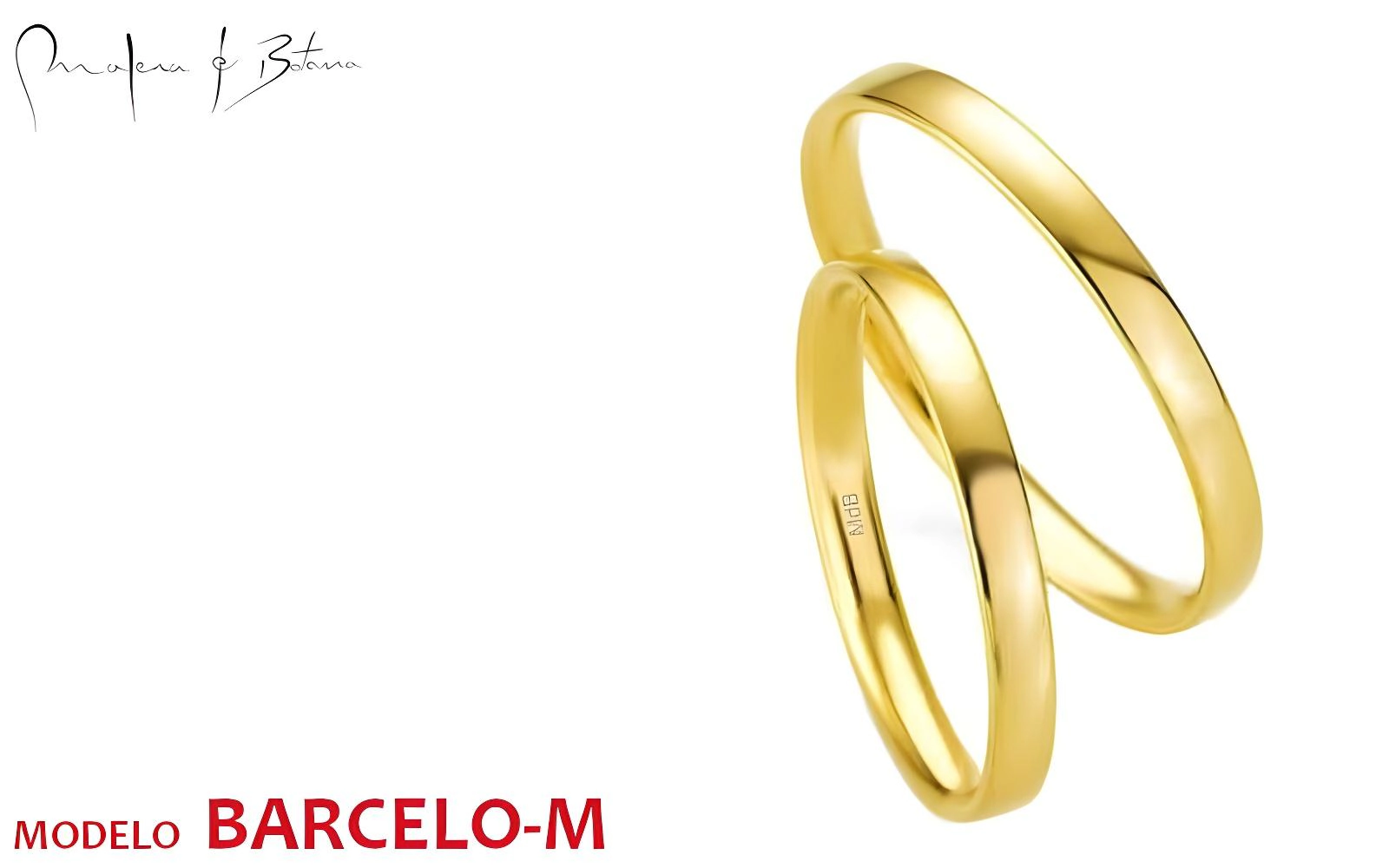 anillos de matrimonio  modelo barcelo-m