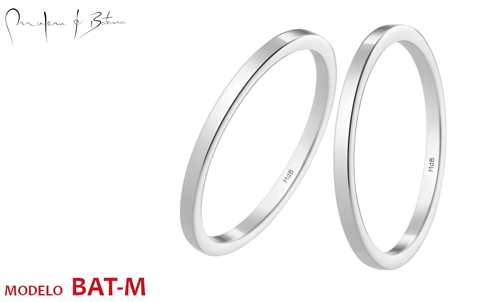 anillos de matrimonio  modelo bat-m