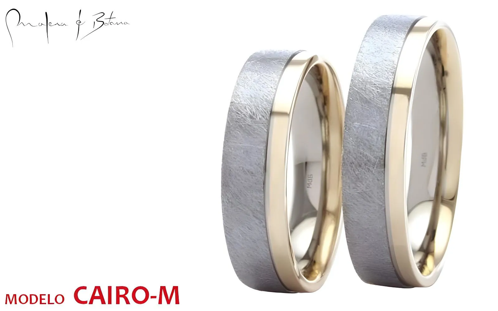 anillos de matrimonio  modelo cairo-m