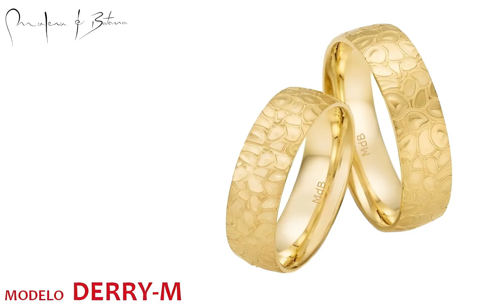 anillos de matrimonio  modelo derry-m