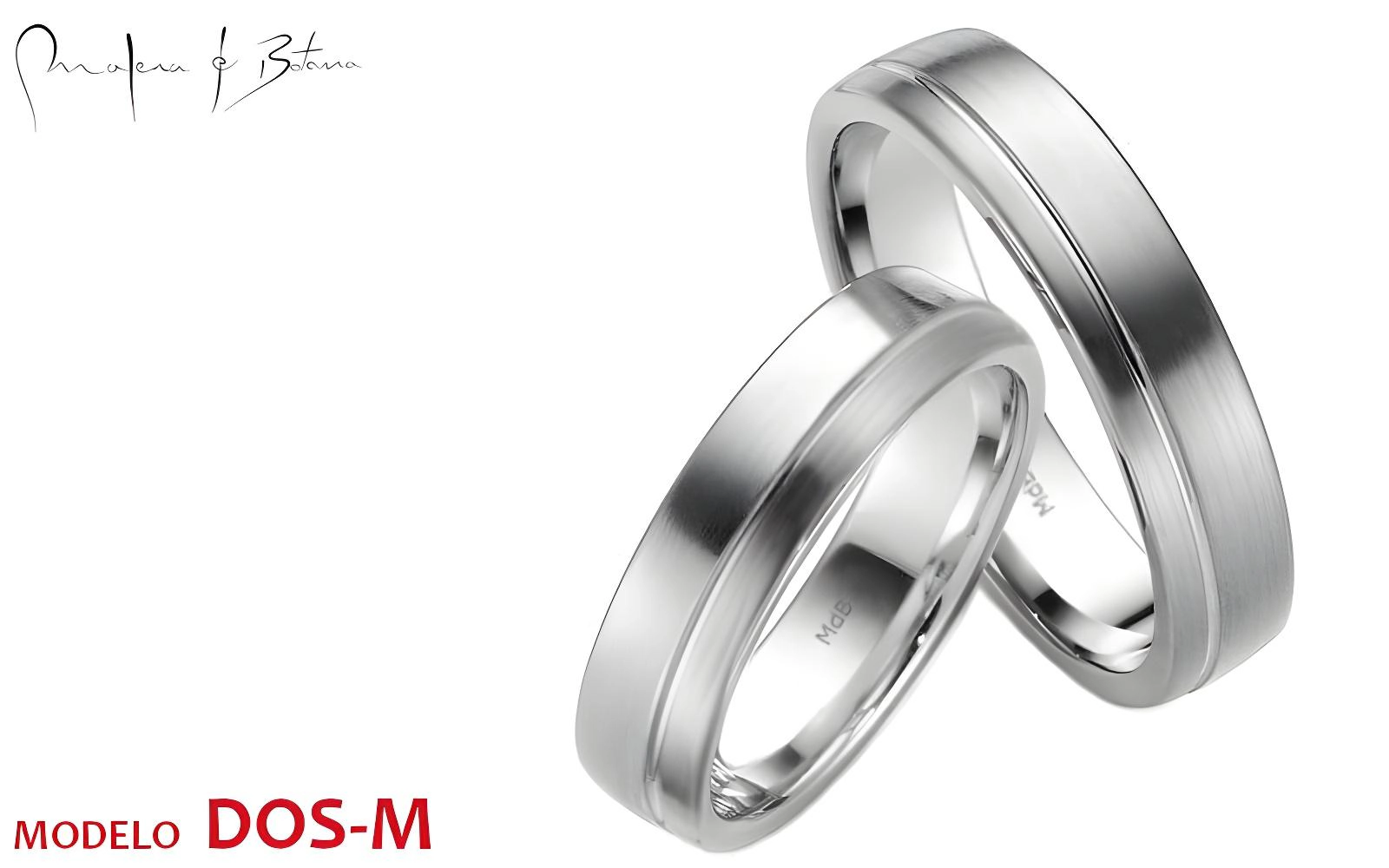 anillos de matrimonio  modelo dos-m