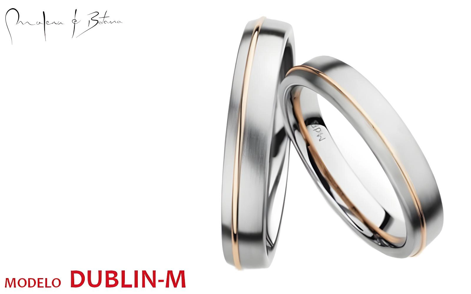 anillos de matrimonio  modelo dublin-m