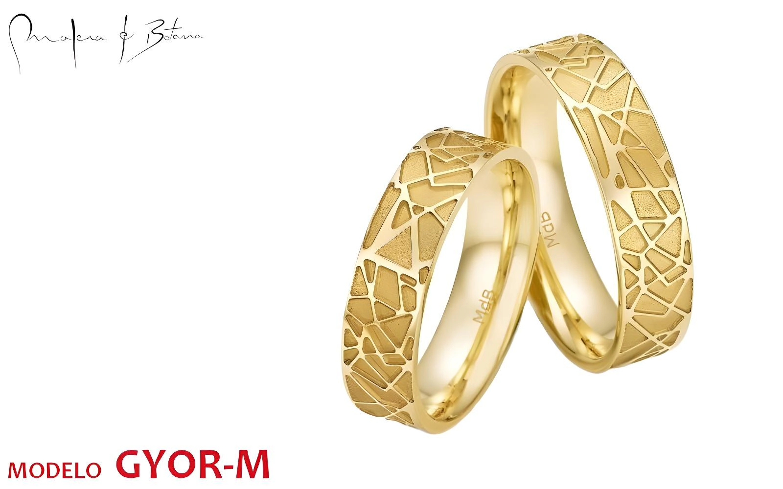 anillos de matrimonio  modelo gyor-m