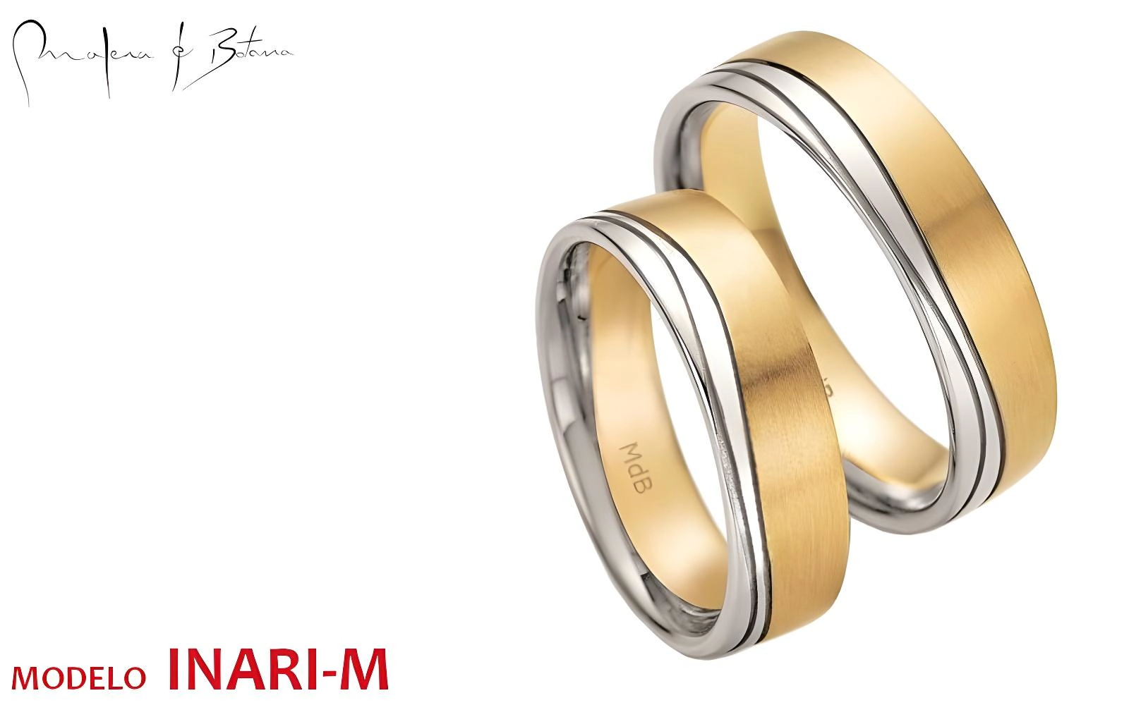 anillos de matrimonio  modelo inari-m