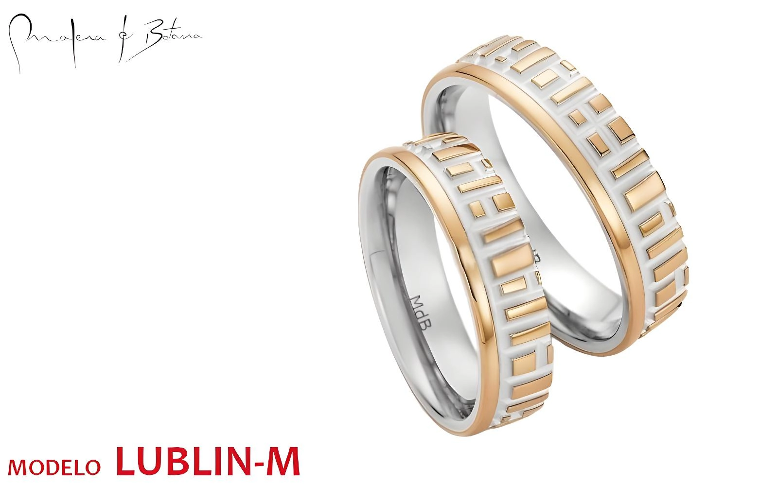 anillos de matrimonio  modelo lublin-m