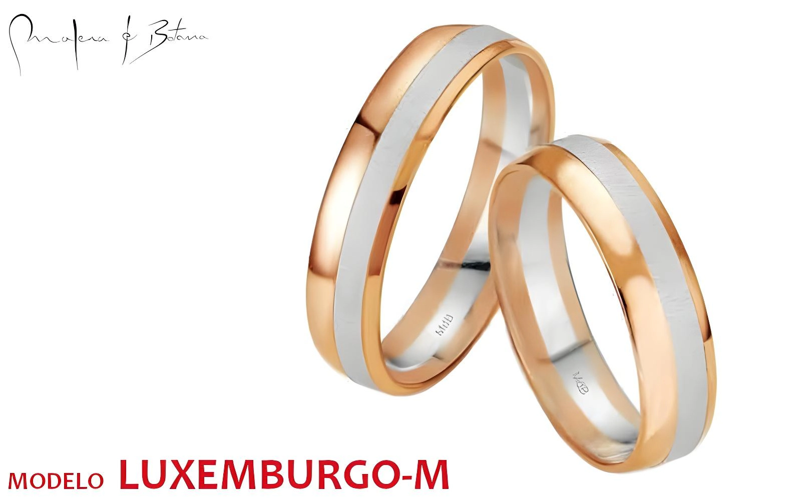 anillos de matrimonio  modelo luxemburgo-m