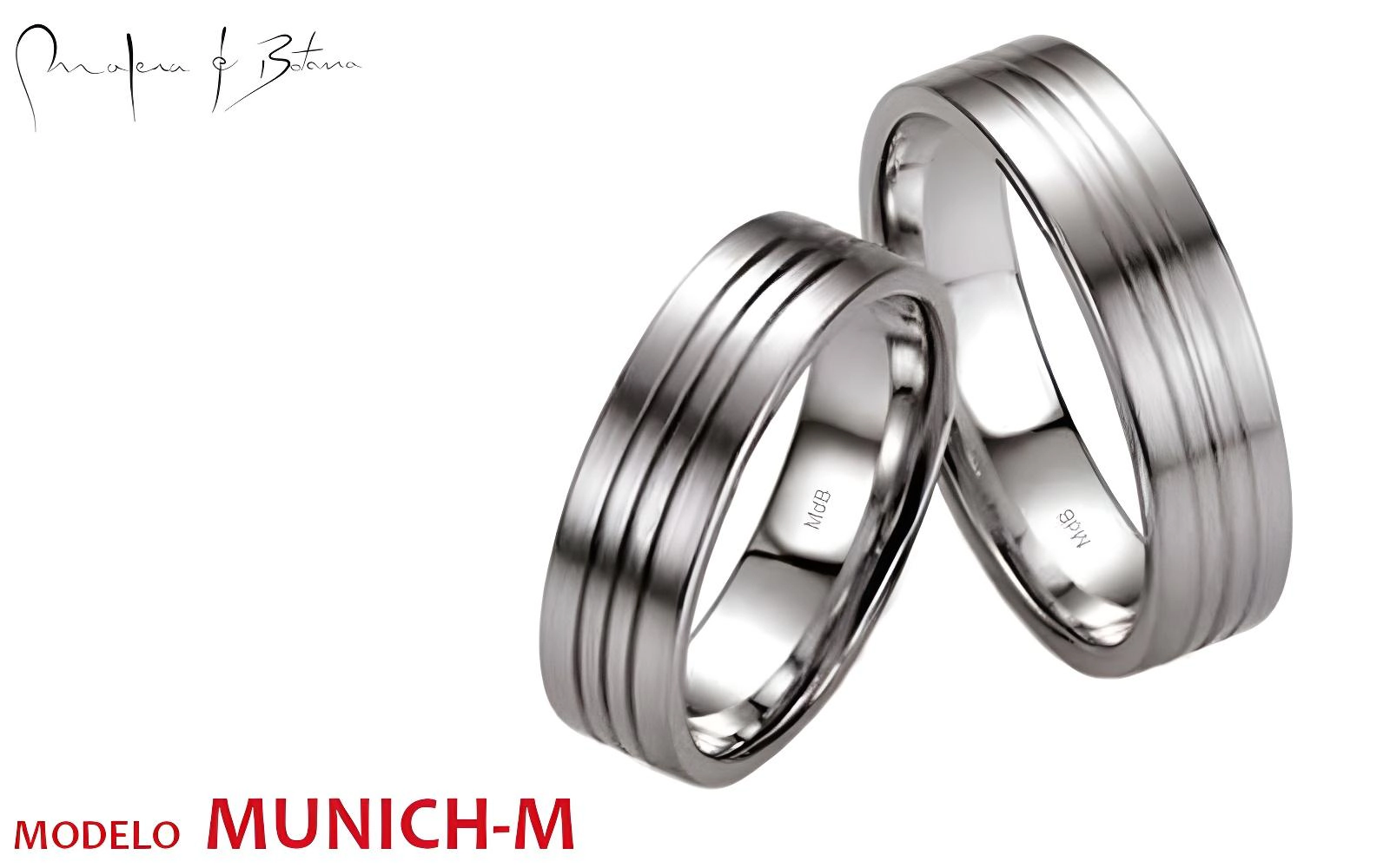 anillos de matrimonio  modelo munich-m