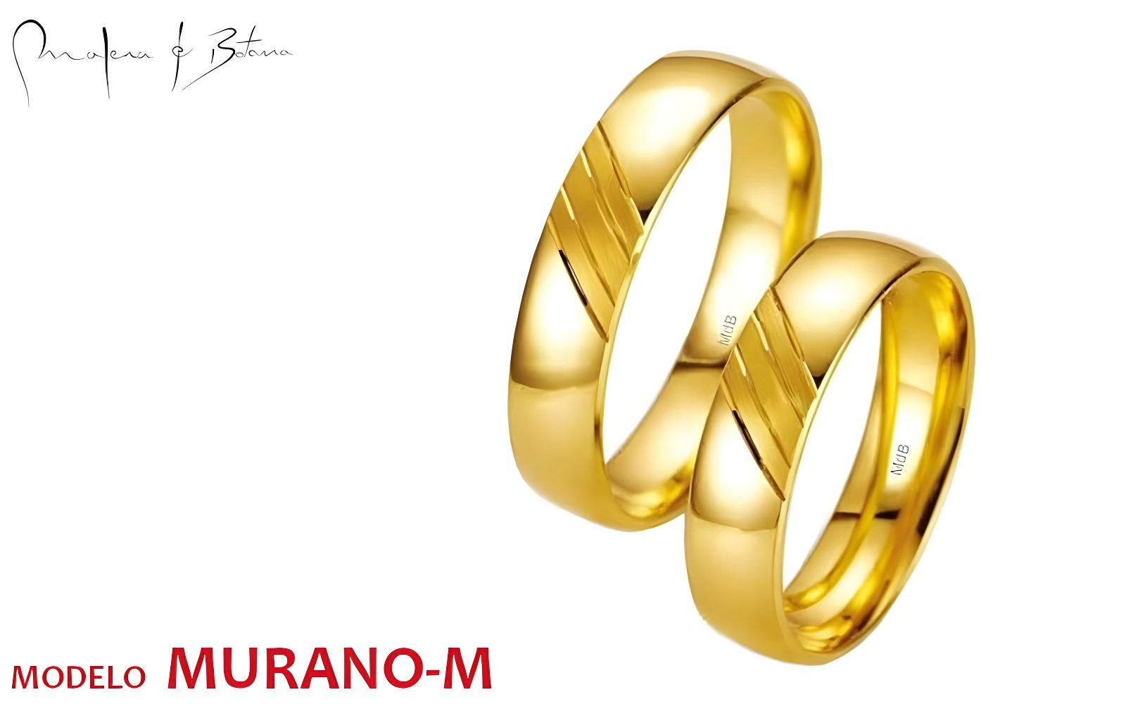 anillos de matrimonio  modelo murano-m