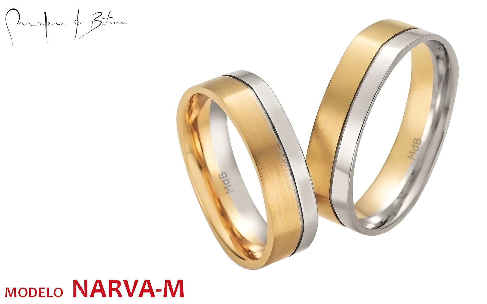 anillos de matrimonio  modelo narva-m