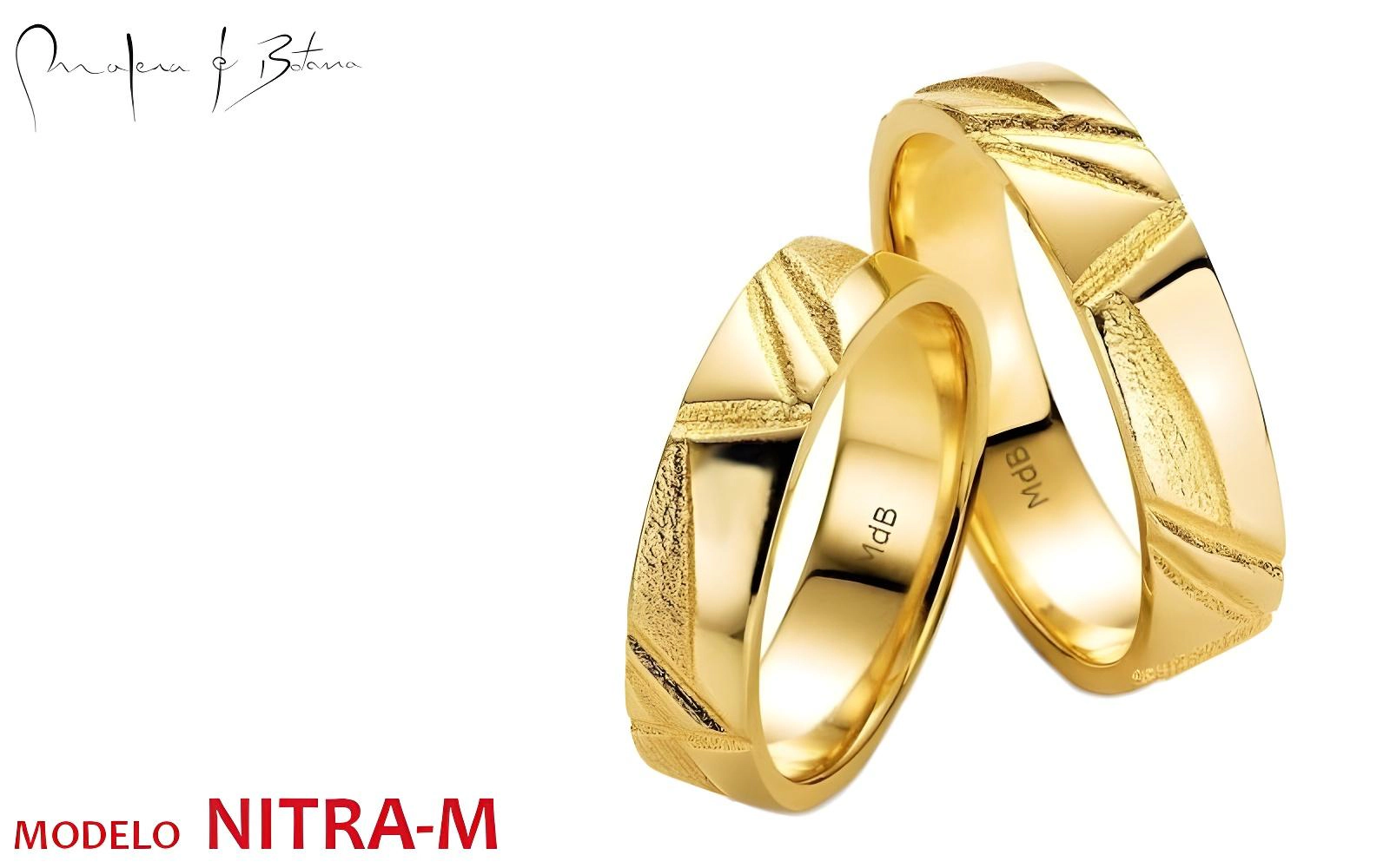 anillos de matrimonio  modelo nitra-m