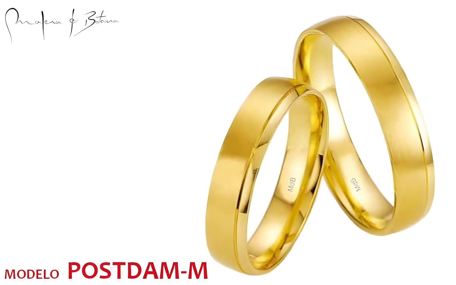 anillos de matrimonio  modelo postdam-m