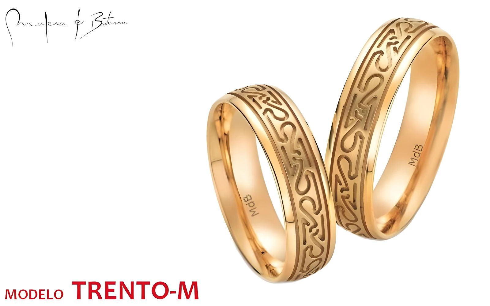 anillos de matrimonio  modelo trento-m