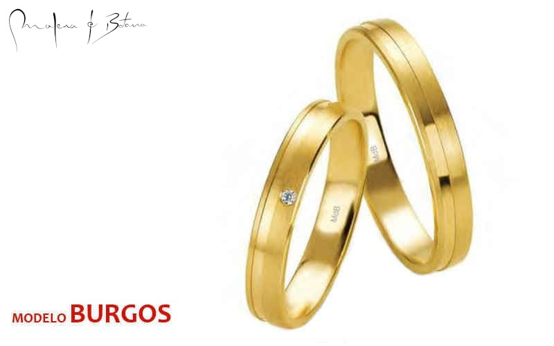 anillos de matrimonio  modelo burgos