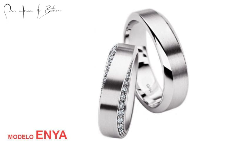 anillos de matrimonio  modelo enya