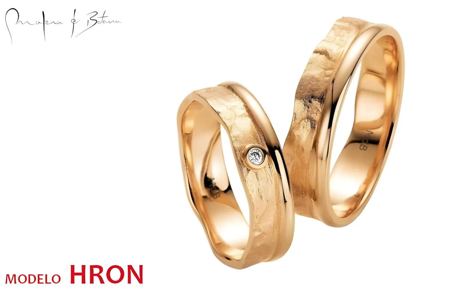 anillos de matrimonio  modelo hron