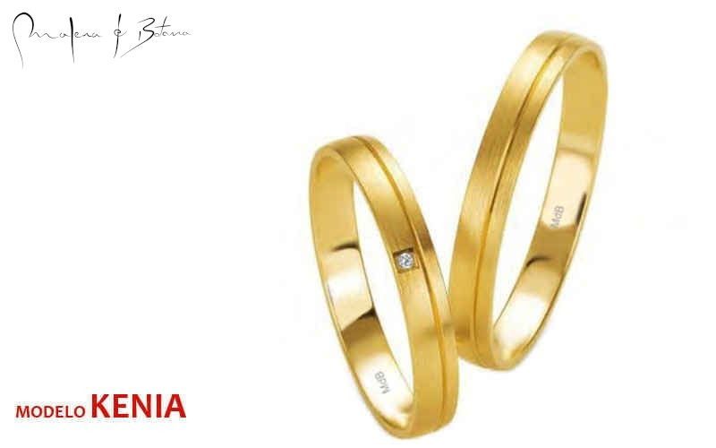 anillos de matrimonio  modelo kenia