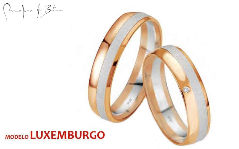 anillos de matrimonio  modelo luxemburgo