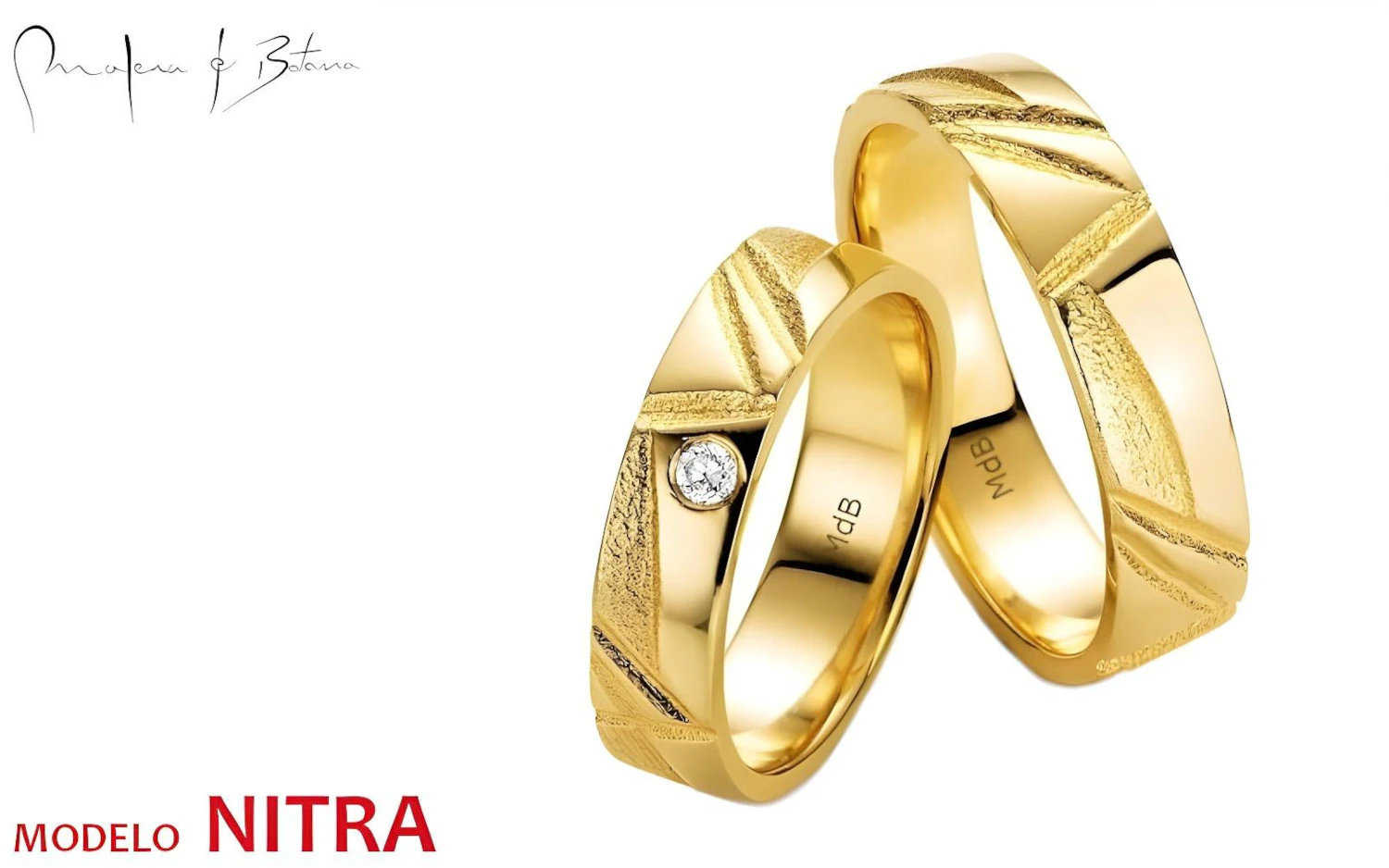 anillos de matrimonio  modelo nitra