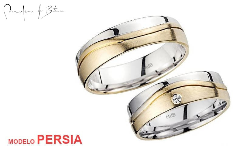 anillos de matrimonio  modelo persia